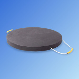 Podkład okrągły - GO 800 x 60mm  pod stopę stabilizatorów dźwigu i koparki 