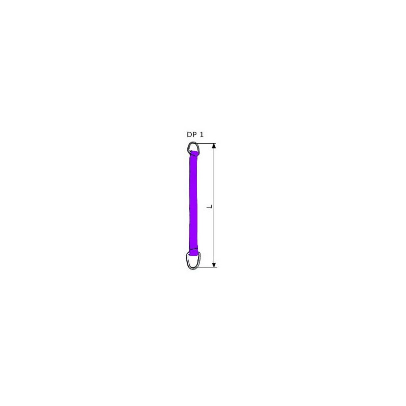 DP-1 WLL 1t zawiesia pasowe dwuwarstwowe z ogniwami