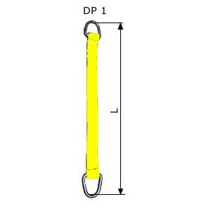 DP-1 WLL 3t zawiesia pasowe dwuwarstwowe z ogniwami