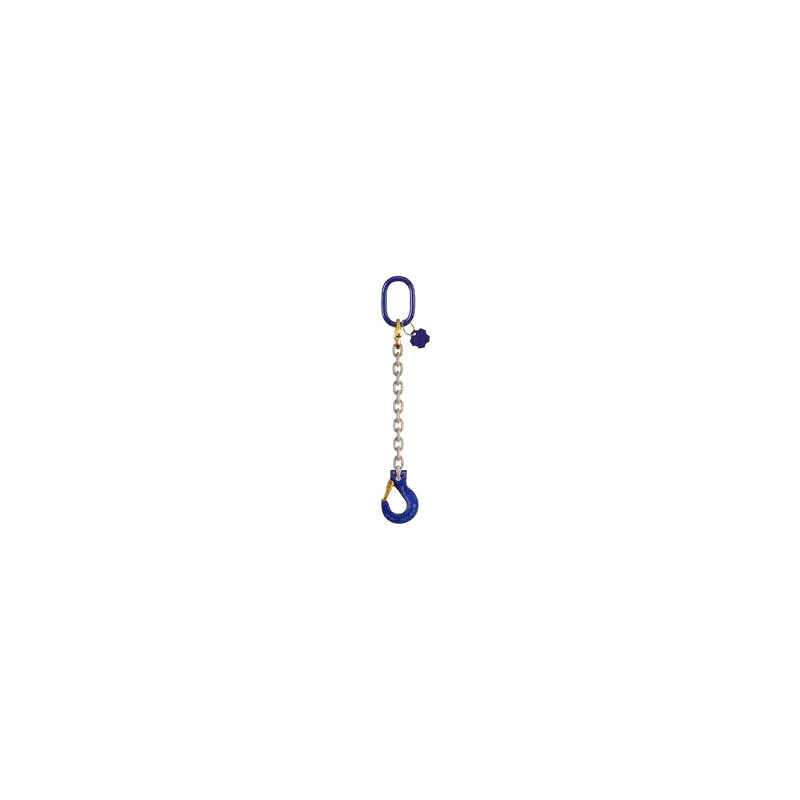 Zawiesia łańcuchowe jednocięgnowe zakończone hakiem